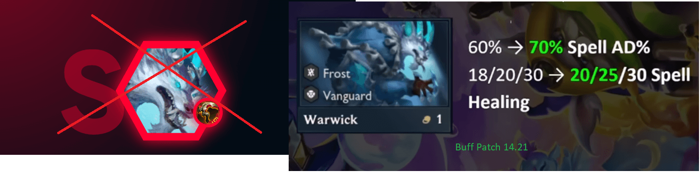 Corrupt Vampiric Scepter was removed and Warwick got buffed in patch 14.21